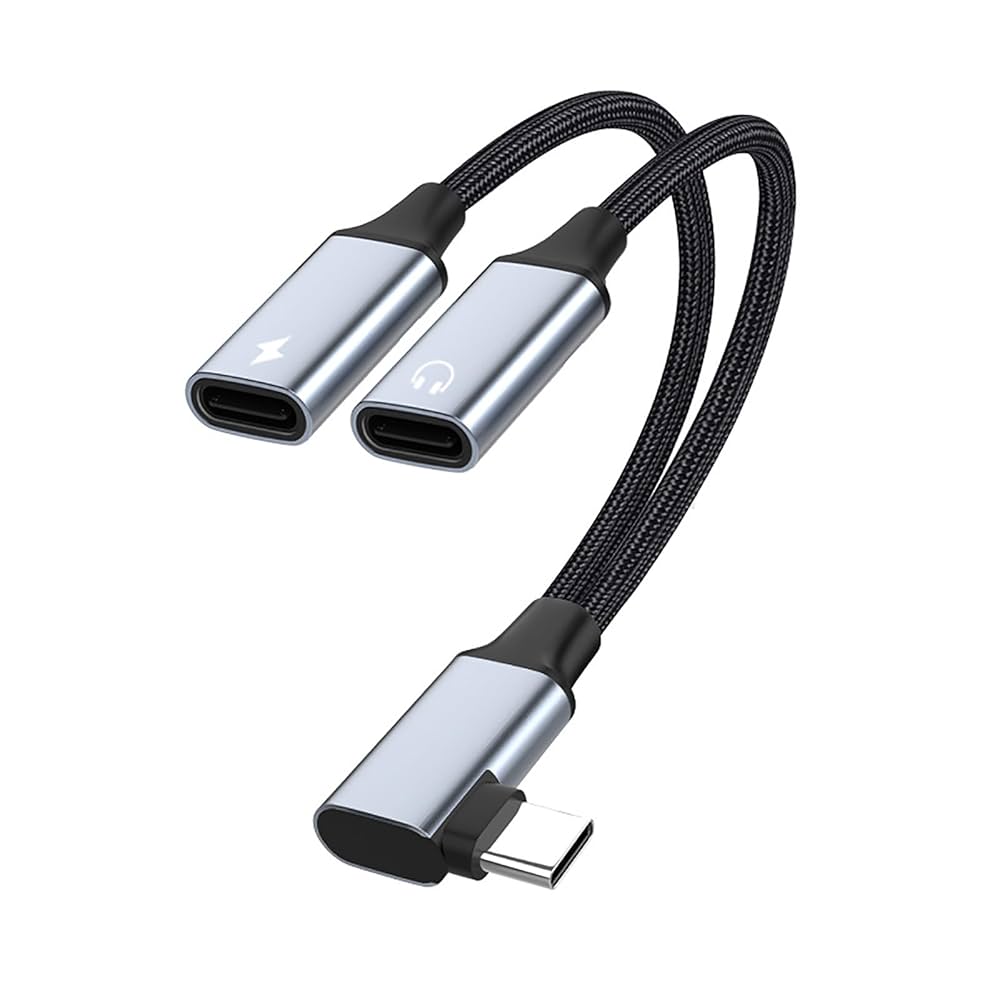 Amazon.co.jp: 【2in1】Type-C L型インタフェース-C型イヤホン